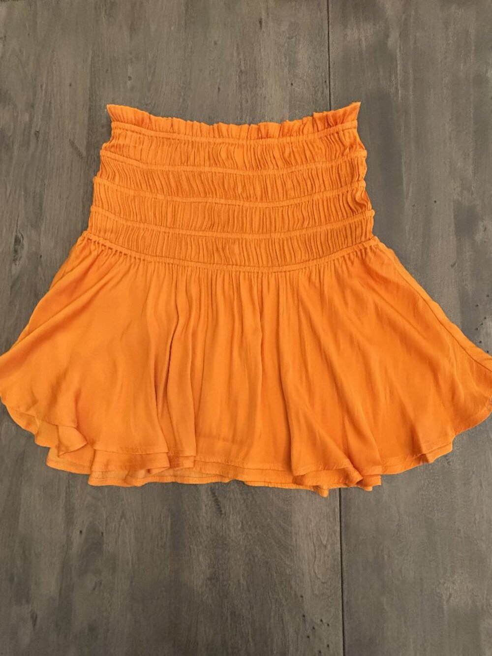 R. G. Kane Tangerine mini skirt-(S)-New w/o tag